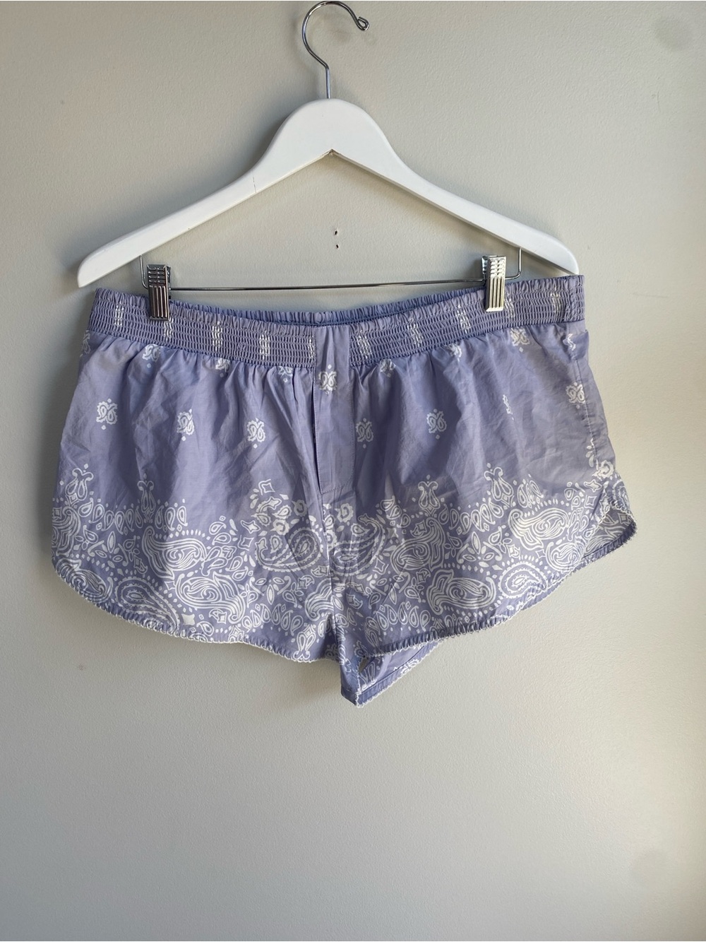 Anthropologie Lavender Paisley Cotton Sleep Shorts